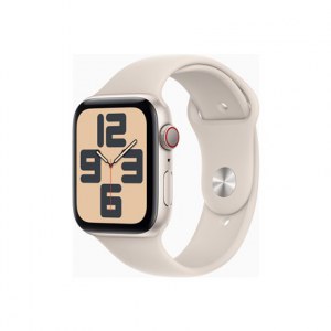 Apple SE (GPS + Cellular) Inteligentny zegarek 4G Aluminium Starlight 44 mm Apple Pay Odbiornik GPS/GLONASS/Galileo/QZSS Wodoodp